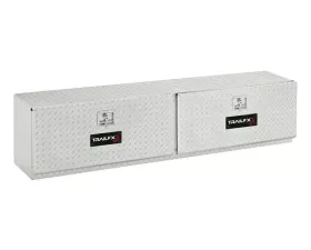 TrailFX Top Mount 2 Door Dia Tread Bright Pol 16 Gauge Alum 96x13.25x17